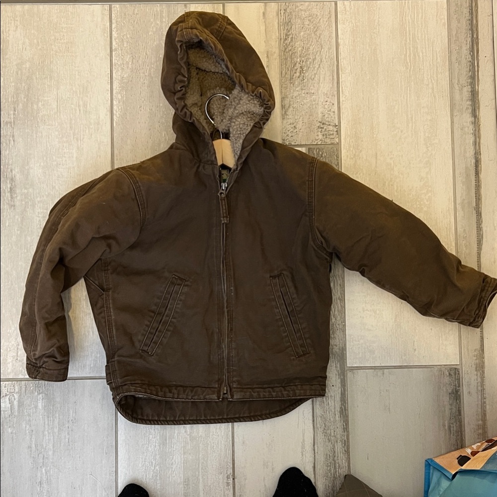 Blue Mountain Kids XS Sherpa Lined (Carhartt Like) Hooded Kids Jacket